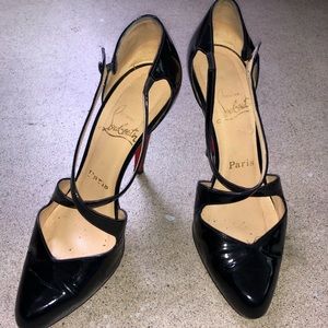 Louboutin Cross-Strap Pumps
